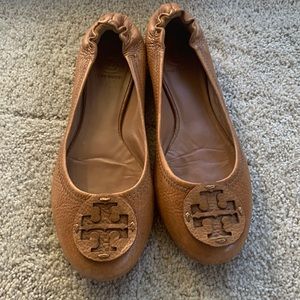 Tory Burch Brown Leather Flats